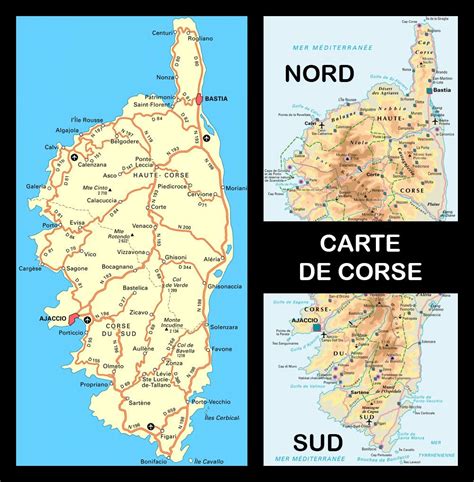 Carte De Corse Touristique Voyage Carte Plan