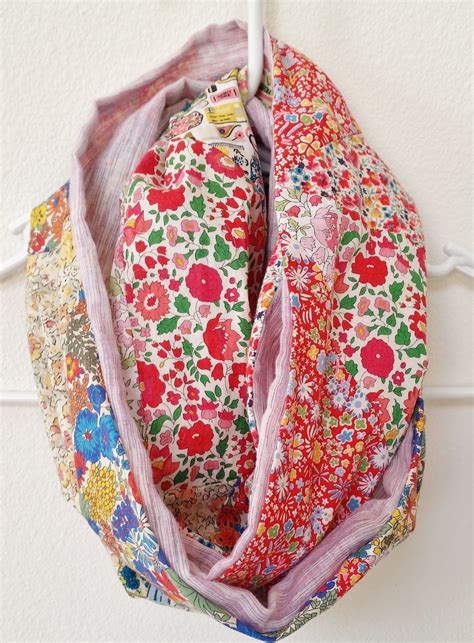 Diy Patchwork Infinity Scarf · How To Make A Fabric Scarf · Sewing On