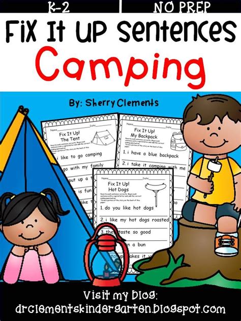However, a problem has arisen. Camping Fix It Up Sentences | Kindergarten lessons, First ...