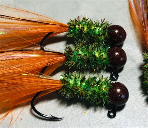 New 2021 4 Pack Hand Tied Crappie Jigs 116th Oz Sickle Etsy