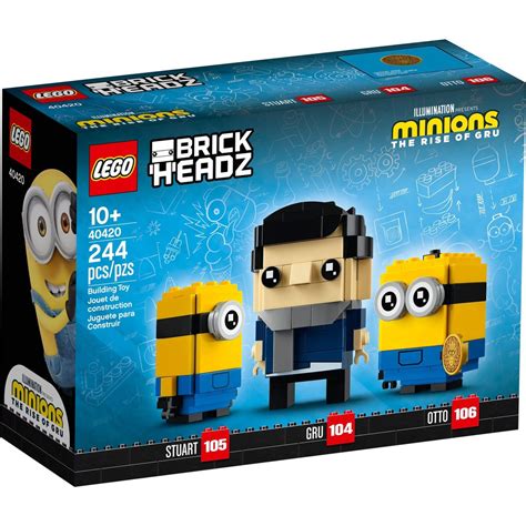 Ready Stocks Lego Brickheadz Minions 40420 Gru Stuart And Otto 2021