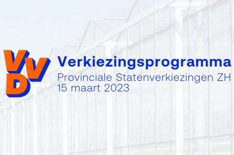 VVD De Westlandse VVD Verkiezingsprogramma Doen Wat Nodig Is Voor