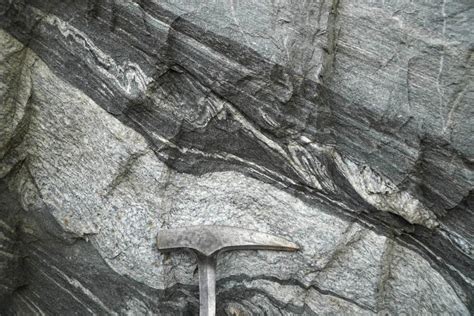 Asymmetric Folds In Gneiss North Carolina Geology Pics