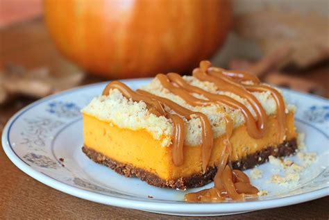 Pumpkin Cheesecake Bars With Gingersnap Crust Cakescottage