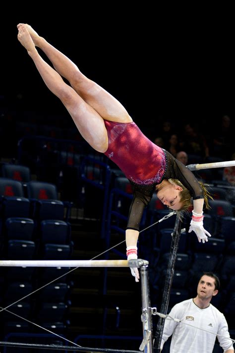 University Of Denver Gymnast Rachel Feeken Competes A Shootover To