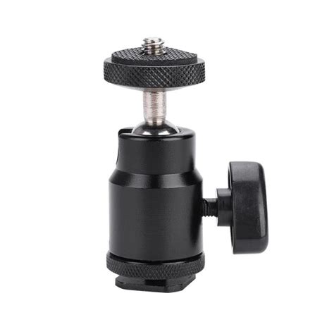 14in Mounting Screw Tripod Ball Head Mount Hot Shoe Adapter For Camera