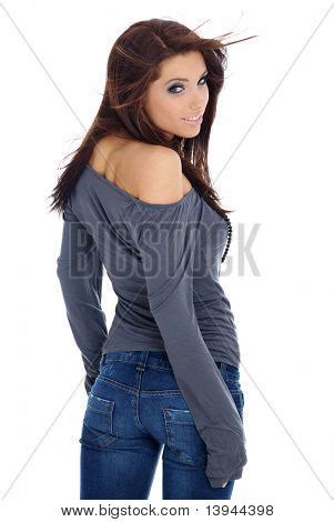 Sexy Girl Blue Jeans Image Photo Free Trial Bigstock