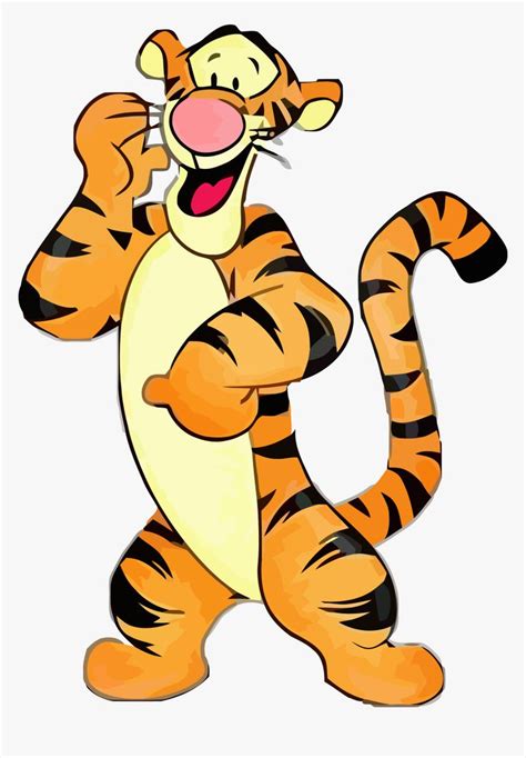 A Cartoon Tiger With Its Mouth Open And Tongue Out