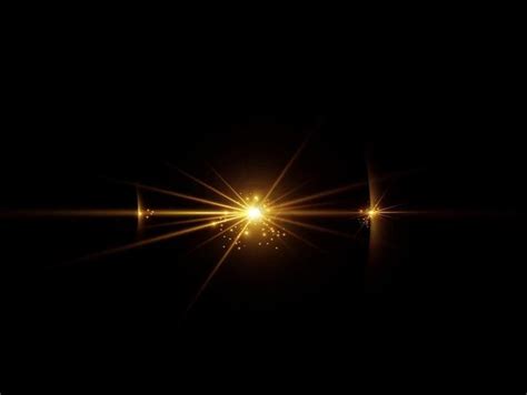 Golden Light Lens Flare Isolated Element Png Images Psd Free Download