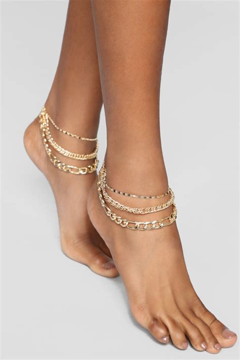 Into The Layer Anklet Gold Fashion Nova Jewelry Fashion Nova