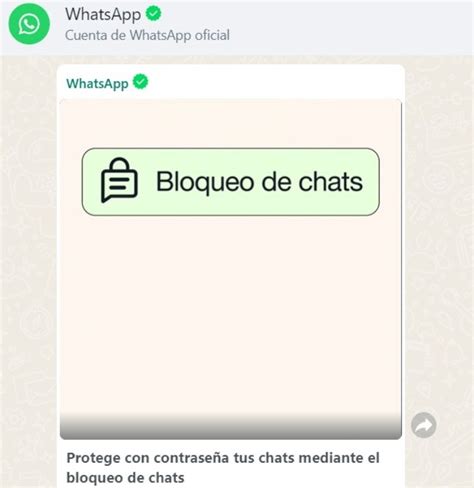 Cómo Activar El Bloqueo De Chats En Tu Cuenta De Whatsapp