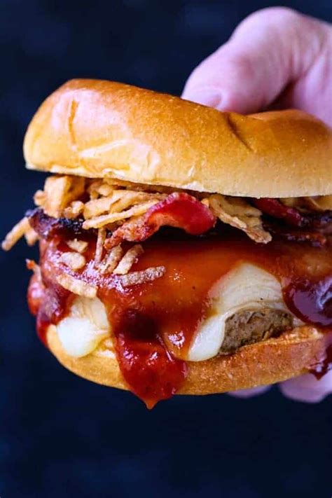 Bbq Bacon Turkey Burgers Addicting Burger Recipe Mantitlement