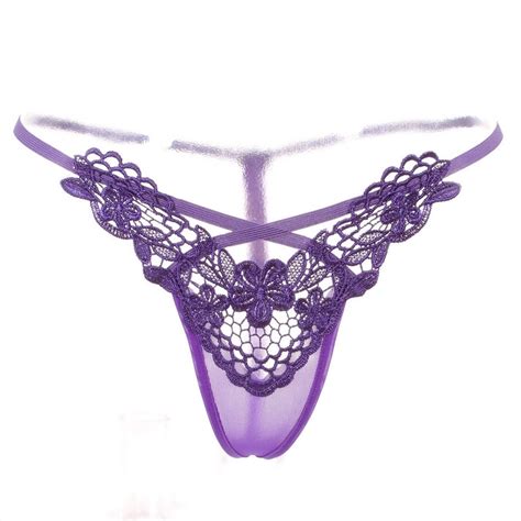 Wire Royal Embroidery Panty Sexy Lace T Beautiful Female Thong In Women