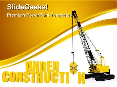 Under Construction Powerpoint Templates And Powerpoint Backgrounds 0511