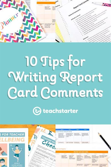 10 Teacher Tips For Writing Report Card Comments Teach Starter