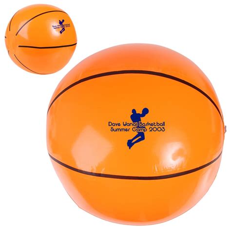 Promotional Basketball Beach Ball Personalized With Your Custom Logo