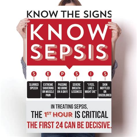 know the signs know sepsis poster sepsis signs the cure