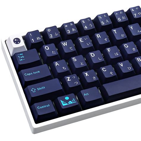 Buy Hyekit Pbt Keycaps 134 Keys Blue Hell Keycaps Dye Sublimation Pbt