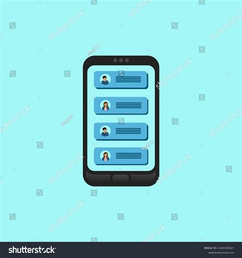 Social Network Messaging Chating Concept Hand Stock Vector Royalty