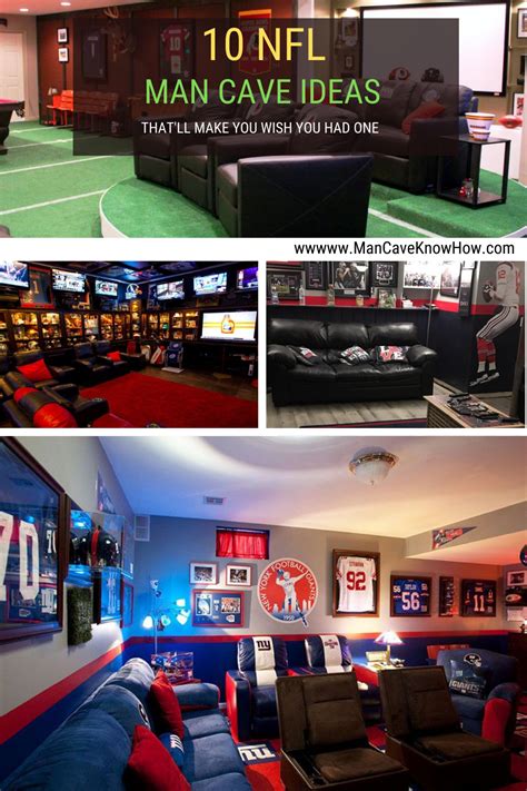 Easy To Replicate Awesome Football Man Caves Dedicated To Favorite Nfl