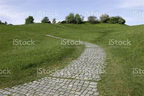 Cobbled Stone Path On A Slope Stock Photo Download Image Now Road