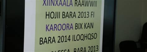 Raawwii Hojii Bara 2013 Fi Karoora Bara 2014 Ilqso