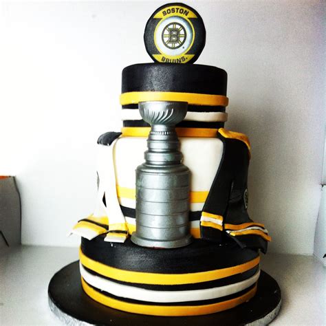 Boston Bruins Cake Hockey Wedding Theme Hockey Party Hockey Birthday