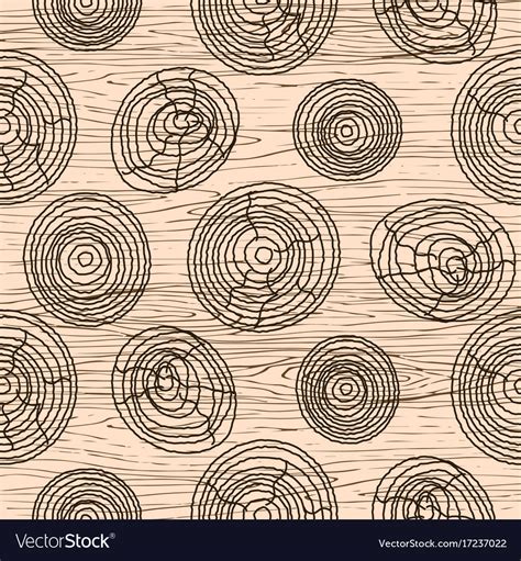 Seamless Wood Grain Pattern Wooden Texture Vector Image