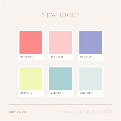 Beautiful Pastel Color Palette Examples With Color Codes