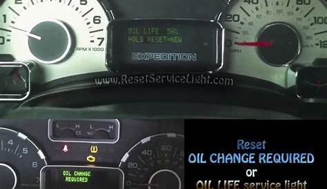 Reset oil service light Ford Expedition – Reset service light, reset