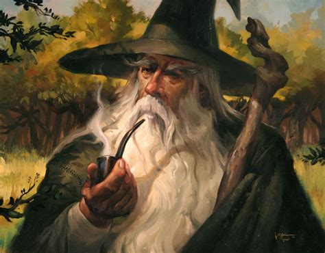 Illustration Lord Of The Rings Gandalf The Grey Middle Earth Art