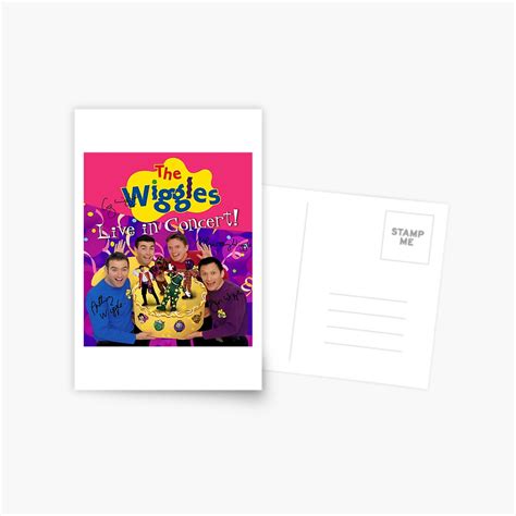 The Wiggles Wiggly Party Live In Concert Poster Postcard By