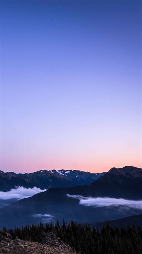 Sunset Wallpaper Iphone Mountain Mountain Peak Sunset Landscape