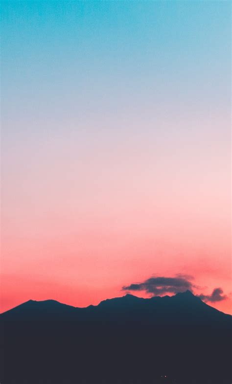 1280x2120 Volcano Pink Sunset Hill 4k Iphone 6 Hd 4k Wallpapers