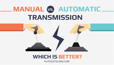 Infographic Which Is Better Between Manual Vs Automatic Transmission