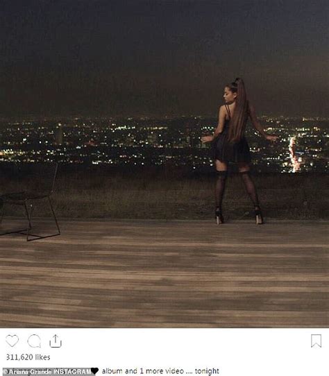 Ariana Grande Poses In Black Lingerie As She Teases New Album And Video