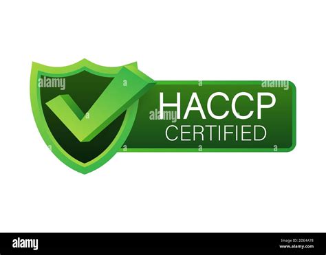 HACCP Certified Icon On White Background Vector Stock Illustration