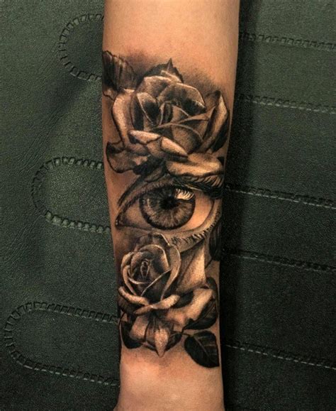 Eye Roses Tattoo By Dionisis Limited Availability At Redemption Tattoo