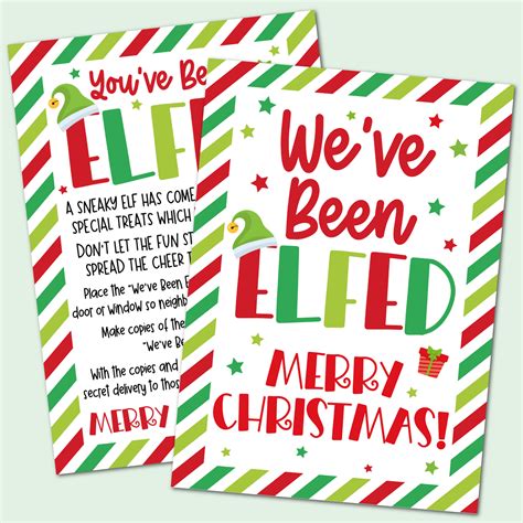 you ve been elfed it s time to elf your neighbors with this fun t
