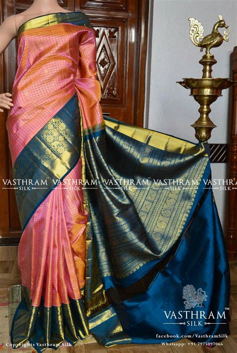 Pure Kanchipuram Silk Cost 29800 Inr Whatsapp 91 7019277192 Kanjivaram Sarees Silk Indian