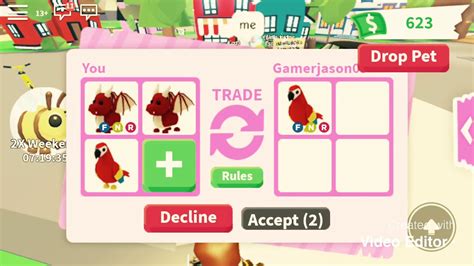 Getting A Neon Parrot In Adopt Me Youtube