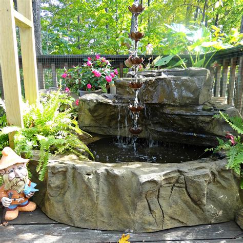 This doable diy project results in a spot of art and peace in your backyard. Pool Waterfall Kit Design - HomesFeed