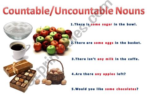 Esl English Powerpoints Countable And Uncountable Nouns