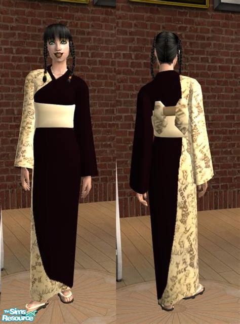 The Sims Resource Kimono Aki Pack 6 Aki1
