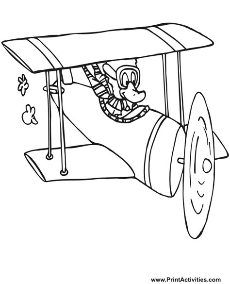 Coloring book art colouring pages printable coloring pages coloring sheets airplane sketch airplane drawing airplane coloring pages airplane painting plane tattoo. Biplane Coloring Page | Biplane Flown By Duck | Biplane ...