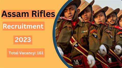 Assam Rifles Recruitment 2023 Apply Online For 161 Technical