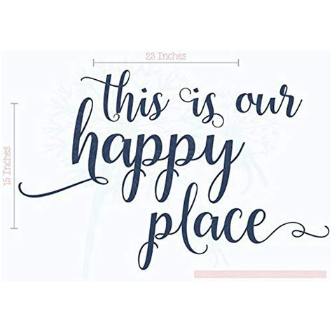 This Is Our Happy Place Wall Stickers Vinyl Lettering Art Home Décor