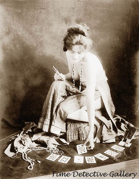 Fortune Teller With Tarot Cards Early 1900s Historic Photo Print