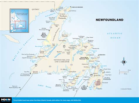 Newfoundland Road Map