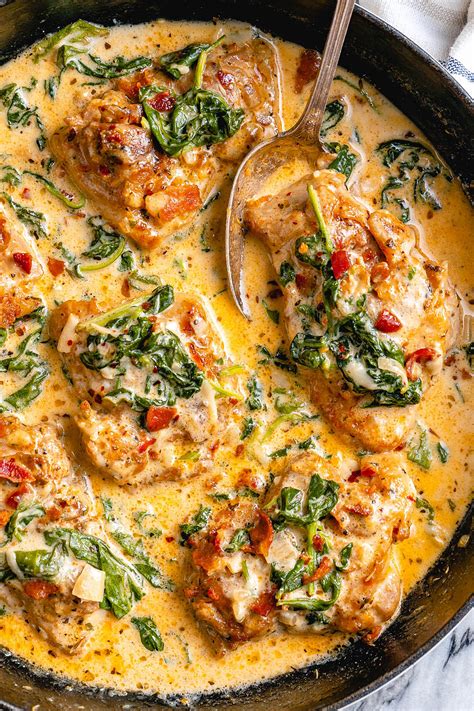 Creamy Garlic Butter Chicken With Spinach And Bacon Recipe By Hot Sex